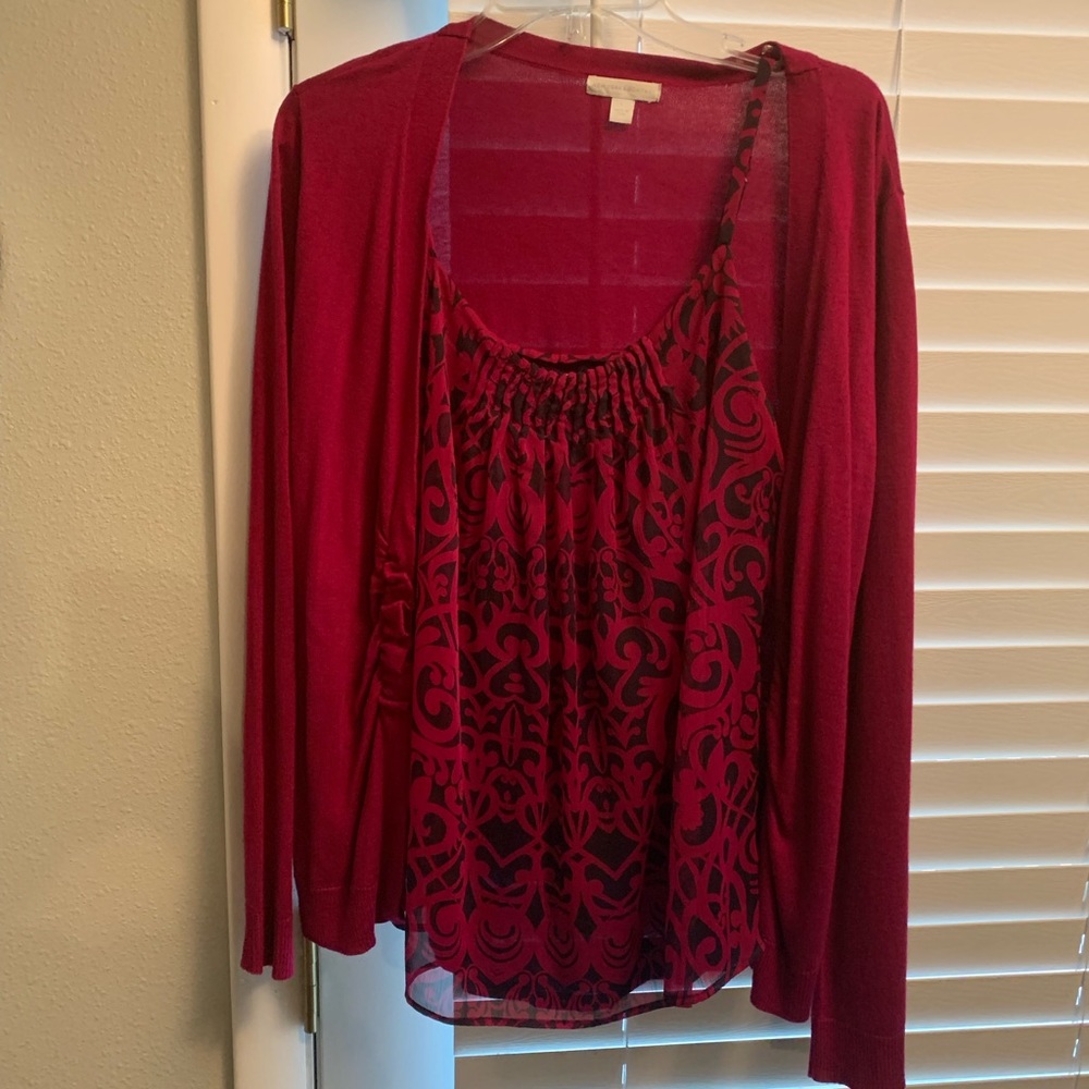 Cami and matching cardigan